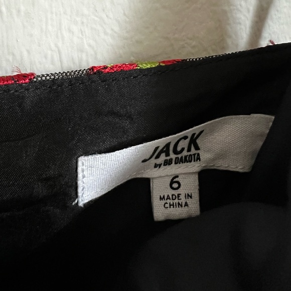 Jack by BB Dakota Dress Black Floral Sheer Midi Dress - Picture 6 of 11